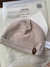 BabyloveHome寶寶帽子春秋季包頭帽嬰兒外出純色防風(fēng)帽微絨保暖彈力帽 淺沙色 46cm（根據寶寶頭圍選擇） 曬單實(shí)拍圖
