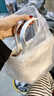 葉余蕓洛冬天毛茸茸包包可愛(ài)手提兔毛單肩小包ins風(fēng)毛毛水桶包 白色毛絨小包 曬單實(shí)拍圖