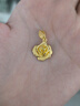 周大福 玫瑰花足金黃金吊墜(工費220)約4.55g EOF1083新年禮物 曬單實(shí)拍圖