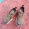 奧康（Aokang）厚底板鞋男鞋冬季2025新款琥珀流光潮流復古戶(hù)外休閑運動(dòng)鞋男潮 可可棕 【運動(dòng)鞋碼】 41 曬單實(shí)拍圖