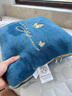 浪莎（LangSha）抱枕被子兩用車(chē)載抱枕被子二合一加厚加絨枕頭被子辦公室午睡毯子 蝶影相隨-海藍【蓬松柔軟 即開(kāi)即合】 抱枕40*40cm展開(kāi)100*150cm【約3.5斤】 曬單實(shí)拍圖