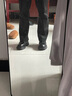馬登德比鞋男款厚底增高黑色大頭皮鞋男通勤百搭cleanfit休閑工裝鞋子 亮面黑 【偏大一碼&5cm增高/光澤感/男士正裝鞋】 38 男碼 曬單實(shí)拍圖