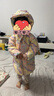 鴨鴨兒童羽絨服新中長(cháng)款女童寶寶加厚可愛(ài)面包服冬季小童裝外套YD 粉色 110 曬單實(shí)拍圖