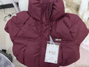 妍莉芬（yanlifen）安哥拉紅羽絨棉服女短款棉襖2026年新款冬季小個(gè)子保暖棉衣外套 安可拉紅 M 105-115斤 曬單實(shí)拍圖