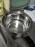 胖東來(lái)代購奶鍋不銹鋼304加厚食品級家用泡面寶寶湯鍋 無(wú)磁304不銹鋼特厚鍋底 1寸 18CM特厚鍋底【鍋身高10CM】 曬單實(shí)拍圖