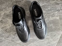 沙馳（SATCHI）男鞋新品時(shí)尚旋轉扣休閑板鞋男牛皮舒適防滑耐磨一腳蹬商務(wù)皮鞋男 黑色-X20462092 40 比運動(dòng)鞋偏大一碼 曬單實(shí)拍圖