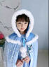芳透愛(ài)莎公主披風(fēng) 秋冬新款冰雪奇緣女寶艾莎防風(fēng)披肩愛(ài)沙加絨斗篷外 C款薄款藍色斗蓬 165 S碼建議身高100-110 曬單實(shí)拍圖