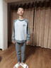 浪莎青少年保暖內衣套裝冬季加厚加絨初高中學(xué)生男孩大童秋衣秋褲 灰色 175 (XL) 建議體重95-110斤 曬單實(shí)拍圖