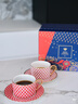 Lomonosov俄皇結婚禮物STAR系列咖啡杯輕奢高級骨瓷下午茶陶瓷高顏值禮盒裝 【精美禮盒裝】2杯2碟（紅A紅B） 250ml 曬單實(shí)拍圖