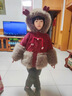 G.duck小黃鴨女童加絨呢大衣冬裝女孩紅色新年外套拜年服國風(fēng)加厚棉衣服 紅色外套【加絨款】 150 曬單實(shí)拍圖