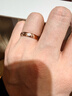 DR【新年禮物】情侶對戒K金鉑金真愛(ài)奏鳴曲五分十分弧訂婚結婚戒指 十分弧 單女戒 鉑金PT950(手寸詳詢(xún)客服) 曬單實(shí)拍圖