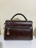 袋鼠卡拉正品真皮女包2025秋冬新款時(shí)尚手提大容量簡(jiǎn)約潮流女士包軟皮包 棕色（禮盒裝+手包+卡包） 曬單實(shí)拍圖