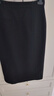朗姿【精英衣櫥】直筒復古風(fēng)黑色西裝半身裙高級感通勤半裙秋季新款 黑色2 L 曬單實(shí)拍圖