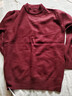 恒源祥純羊毛絨衫純羊毛衫毛衣男冬季加厚純半高領(lǐng)中年爸爸針織打底衫 酒紅 半高 領(lǐng)純全100 L 170碼(適合120-140斤)純全100 曬單實(shí)拍圖