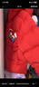 巴拉巴拉童裝兒童羽絨服男童女童2025新款春裝拜年服紅色國風(fēng)寶寶外套加厚 曬單實(shí)拍圖