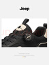Jeep吉普男鞋2026春秋新款皮面免系帶老爹鞋戶(hù)外防滑登山鞋休閑運動(dòng)鞋 曬單實(shí)拍圖