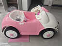十月同辛hellokitty貓兒童電動(dòng)汽車(chē)可坐人帶遙控搖擺可愛(ài)女孩寶寶玩具童車(chē) 粉色+雙驅12v4.5a電瓶 塑料座 曬單實(shí)拍圖