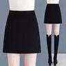 魅力棠毛呢短裙女秋冬2025新款韓版高腰顯瘦小個(gè)子a字裙呢子包臀半身裙 黑色 XL/29(115-125斤) 曬單實(shí)拍圖