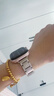 炫戴（XUANDAI）適用apple watch s9表帶不銹鋼S10蘋(píng)果手表表帶s11金屬iwatch ultra2/1女士款s7/s6/se手表帶X 星光-透氣涼感金屬·細款小方塊 38/40/4 曬單實(shí)拍圖