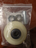 潭祖尼龍單輪輪片萬(wàn)向輪重型腳輪耐磨推車(chē)拖車(chē)輪子 中型3寸單輪 【加厚款含軸承管墊】 曬單實(shí)拍圖