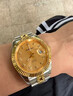 斯諾威登 RUNOSD R瑞士名牌男表正品夜光防水日志自動(dòng)機械表經(jīng)典超薄男士手表潮流 間金白面-送皮帶 40mm 曬單實(shí)拍圖