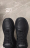 斯凱奇（Skechers）男鞋秋冬新款厚底工作皮鞋黑色耐臟緩震休閑運動(dòng)鞋子男百搭通勤鞋 曬單實(shí)拍圖