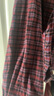 優(yōu)衣庫男裝女裝法蘭絨格子襯衫長(cháng)袖襯衣外套485133 18 暗紅色 2XL 曬單實(shí)拍圖