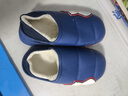 正品奧特曼兒童棉拖鞋冬小孩中大男童室內居家寶寶防滑包跟棉鞋冬 寶藍(包跟) 35 /36碼(鞋內長(cháng)21CM適合腳長(cháng)20CM) 曬單實(shí)拍圖