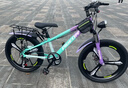 飛鴿兒童自行車(chē)6-12-18歲男女小孩學(xué)生中大童越野山地車(chē)粉綠18寸變速 曬單實(shí)拍圖