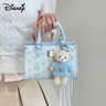 迪士尼（DISNEY）瘋狂動(dòng)物城包包尼克狐托特包女款新款生日禮物送女生 【聯(lián)名定制包裝+朱迪掛件】手拎包-藍色 曬單實(shí)拍圖