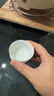 蘇氏陶瓷羊脂玉白瓷功夫茶杯小碗杯陶瓷品茗杯6個(gè)裝（簡(jiǎn)裝）J0929 曬單實(shí)拍圖