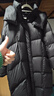 茵曼2025冬季女裝新款云柔泡芙連帽羽絨服寬松長(cháng)款加厚保暖外套 黑色 M 163-167cm/111-120斤 曬單實(shí)拍圖