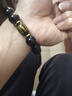 石玥珠寶14mm金沙天然黑曜石手串本命年蛇年虎眼石貔貅水晶手鏈男女士款 曬單實(shí)拍圖
