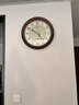 精工時(shí)鐘家用免打孔掛墻鐘表14英寸36cm亞光簡(jiǎn)約地圖客廳掛鐘 曬單實(shí)拍圖