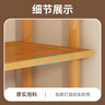 全品屋楠竹鞋架簡(jiǎn)易門(mén)口入戶(hù)柜多層家用宿舍小置物架子收納多功能儲物盒 曬單實(shí)拍圖