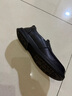 森達休閑皮鞋男牛皮軟面一腳蹬套腳懶人鞋商務(wù)正裝鞋JDZ03DM4 黑色 38 曬單實(shí)拍圖