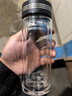 蘇泊爾（SUPOR）雙層玻璃杯商務(wù)辦公泡茶杯男女士茶水分離杯戶(hù)外車(chē)載水杯子 曬單實(shí)拍圖