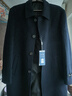 羅蒙（ROMON）雙面呢大衣男士風(fēng)衣中長(cháng)款秋冬季時(shí)尚潮流休閑百搭羊毛呢外套 藏青 XL 曬單實(shí)拍圖