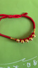中國珠寶（Sino gem）馬年本命年紅繩手鏈女足銀轉運珠38婦女神節禮物送女友老婆生日 曬單實(shí)拍圖