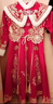 唄當猴漢服女童連衣裙冬裝加絨兒童過(guò)年衣服大童中國風(fēng)唐裝小女孩拜年服 紅色加云肩 加絨 140 cm 尺碼偏瘦請拍大一碼 曬單實(shí)拍圖