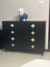 納麗雅法式復古貝殼四葉草實(shí)木斗柜儲物柜臥室收納柜實(shí)木靠墻客廳抽屜柜 八抽【長(cháng)120*寬40*高94】黑木紋 實(shí)木板材+包安裝 曬單實(shí)拍圖