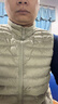 超級安踏防潑水輕薄羽絨馬甲男士秋冬修身保暖運動(dòng)通勤無(wú)袖上衣152546902U 青鸞灰-1 L /男175 曬單實(shí)拍圖