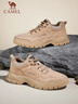 駱駝（CAMEL）男士復古戶(hù)外登山工裝休閑低幫鞋 G13A342170 流沙色 42  曬單實(shí)拍圖
