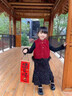 2025秋冬女童套裝新中式過(guò)年紅色喜慶新年衣服親子表演生日禮服裝 主圖三件套 升級重磅品質(zhì) 110 曬單實(shí)拍圖