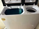 雙鹿洗衣機半自動(dòng)家用大容量雙桶雙缸波輪式洗脫一體機  家用商用租房家庭理發(fā)店酒店洗車(chē)行 23公斤【洗15+脫8】 雙不銹鋼+藍光潔凈 雙缸 曬單實(shí)拍圖