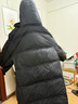 鴨鴨（YAYA）佟麗婭明星同款羽絨服女長(cháng)款2025加厚過(guò)膝面包服韓版時(shí)尚保暖外套 黑色 S (155) 曬單實(shí)拍圖