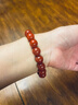 石玥珠寶精品10-11mm涼山南紅瑪瑙手串本命年轉運珠手鏈男女士款禮物 曬單實(shí)拍圖