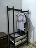 續寫(xiě)家具實(shí)木衣帽架北歐家用小戶(hù)型掛衣架黑胡桃木臥室落地收納置物架 云初衣帽架-低價(jià)清倉 曬單實(shí)拍圖