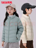 鴨鴨兒童羽絨服2025秋冬季新款男女童學(xué)生中大童裝輕薄外套KX 黑色 140 曬單實(shí)拍圖