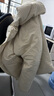 MUJI 女式 不易沾水 羽絨夾克 羽絨服女款 女裝25年冬季外套 BD11BA5A 象牙色 M (160/84A) 曬單實(shí)拍圖